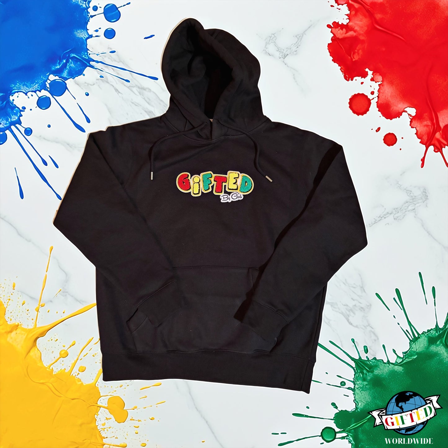 Gifted Premium (Grey & Multi color lettering))